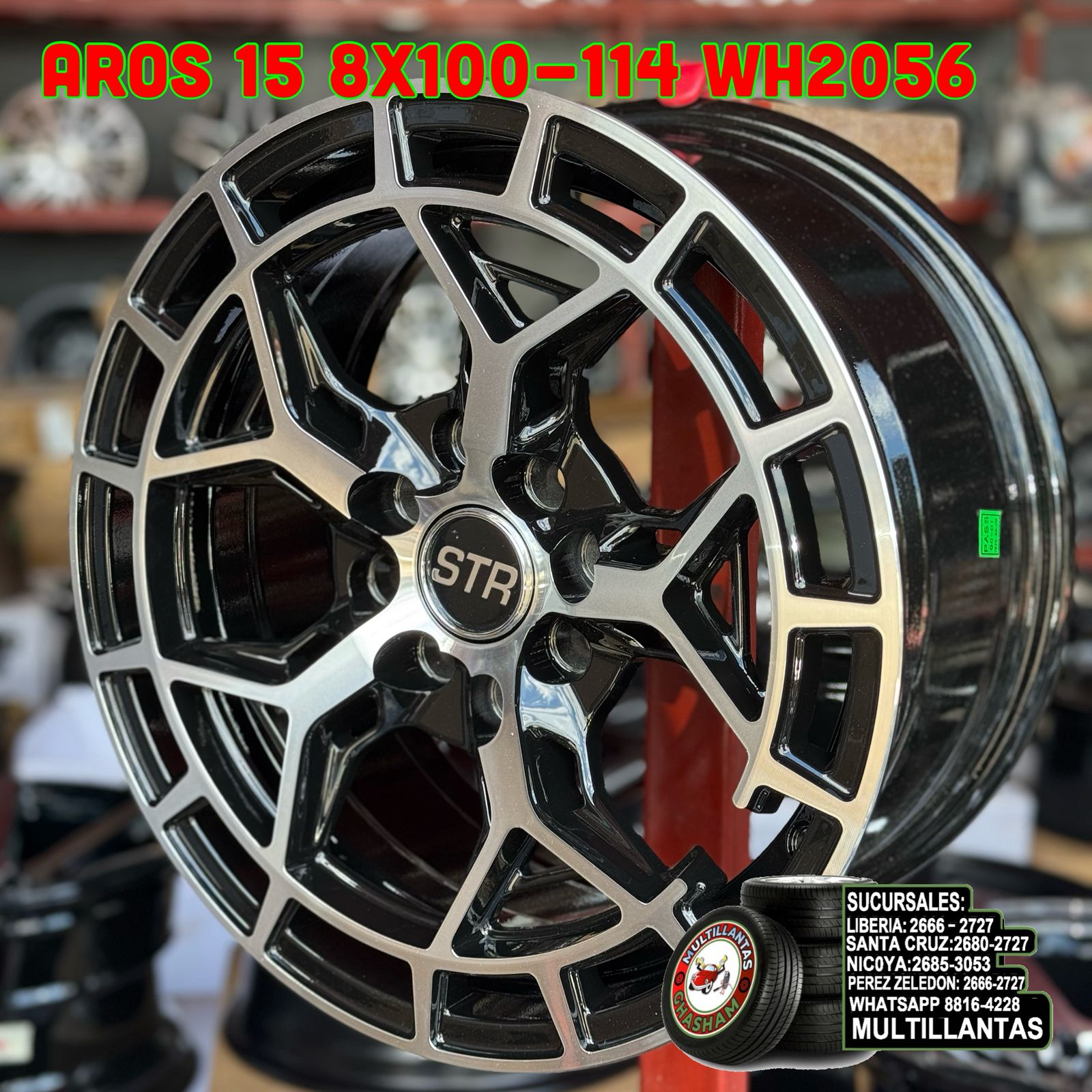 AROS # 15X7 8X100-114 ET35 BMF WH2056