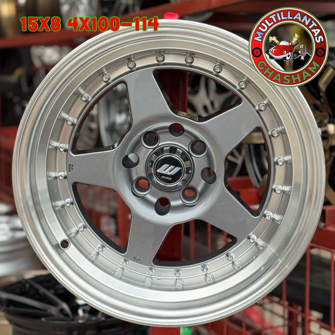 AROS # 15X8.25 8X100-114 ET0 GML 5217