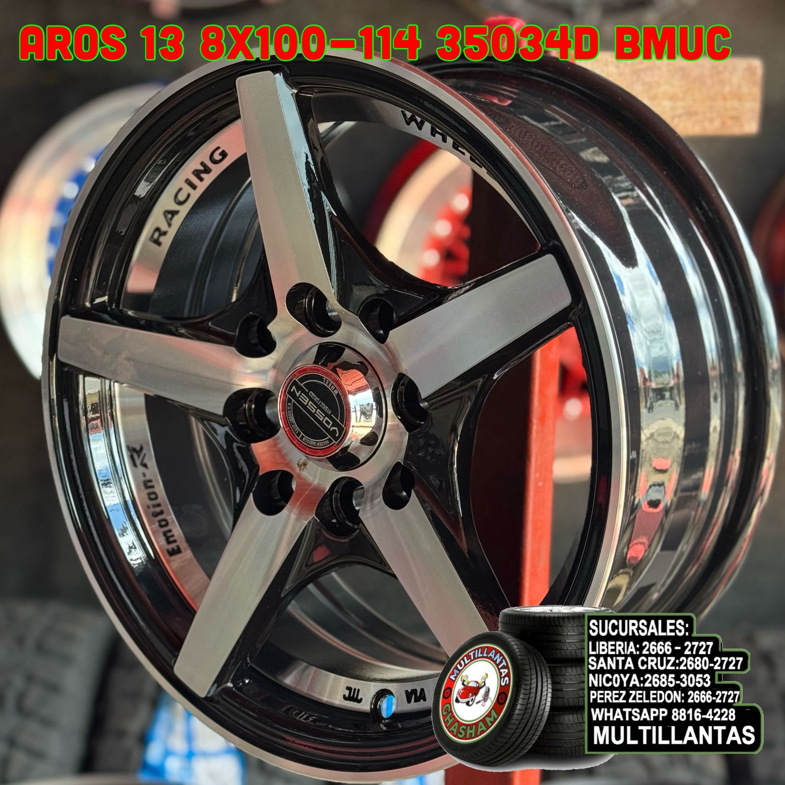 AROS # 13X5.5 8X100-114 ET30 BM 35034D