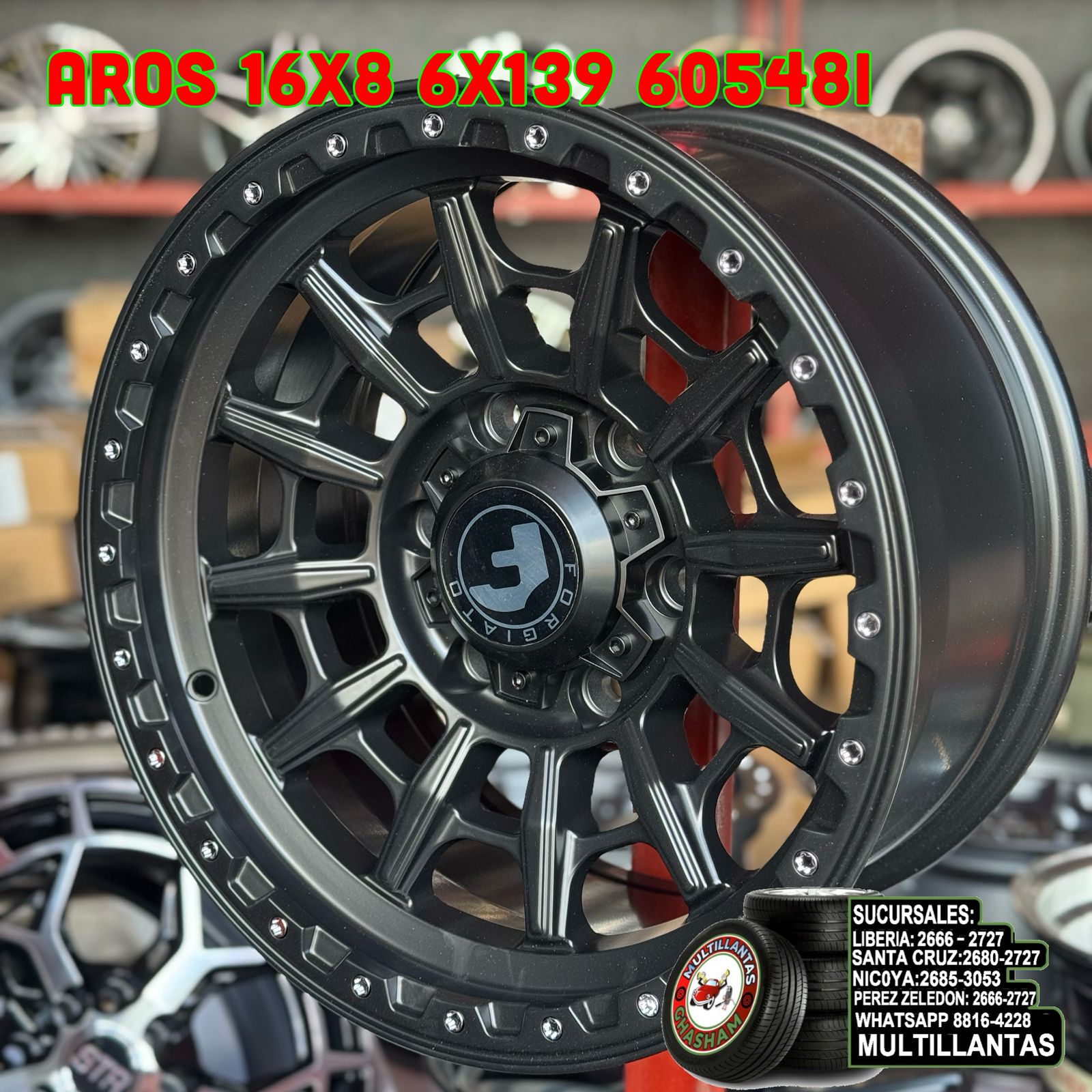 AROS # 16X8 6X139.7 ET0 MB 60548I