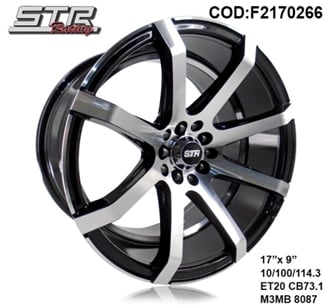 AROS # 17X9 10X100-114 ET20 M3MB 8087